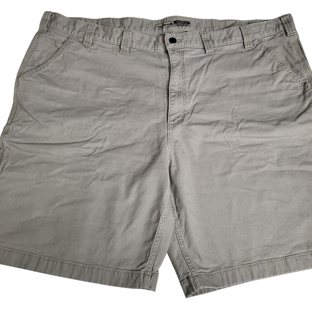 Carhartt Relaxed Fit Mens Size 48 Khaki Work Shorts Built to Serve‎ 9" Inseam